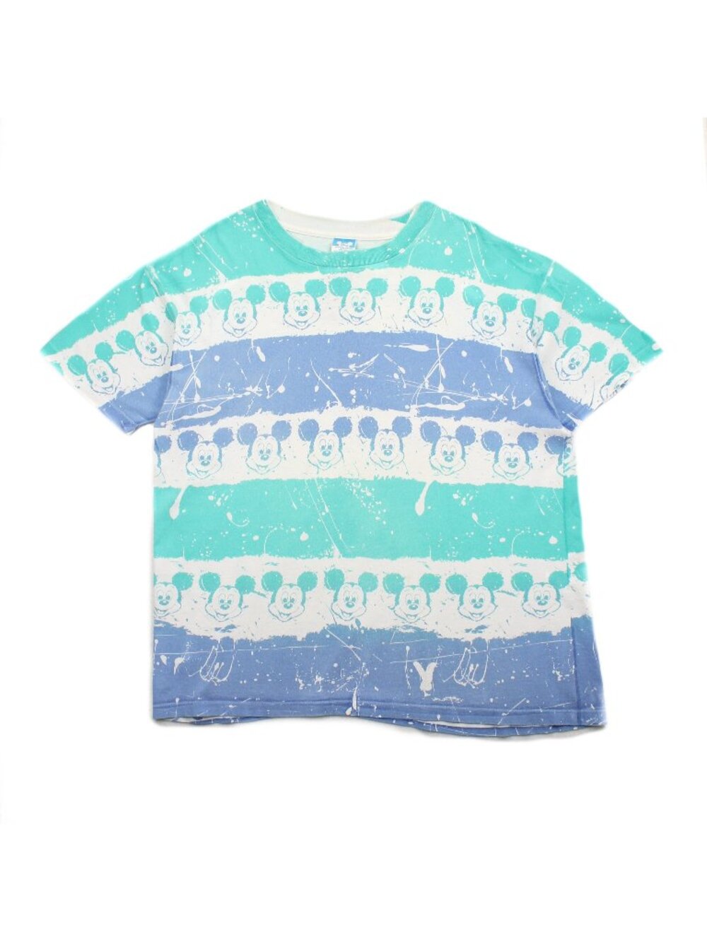80s Disney Mickey Mouse AOP Tie Dye Tee XL
